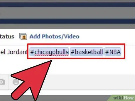 Hashtag on Facebook Step 7