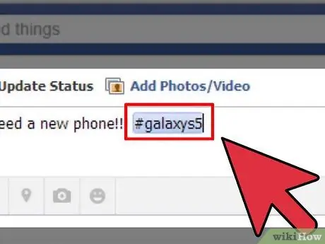 Hashtag on Facebook Step 8