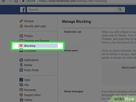 Bloquear pessoas no Facebook - Etapa 13