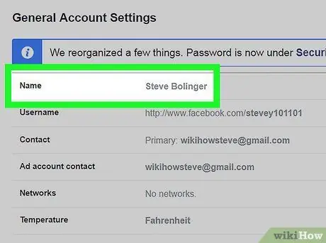 เปลี่ยนชื่อของคุณใน Facebook ขั้นตอนที่ 15