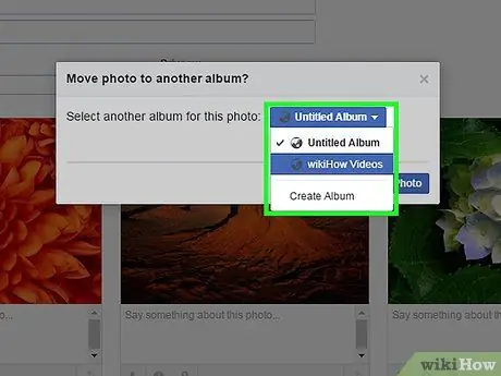 Move Facebook Photos to a Different Album Step 9