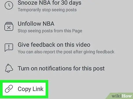 Find a Facebook URL on Android Step 4