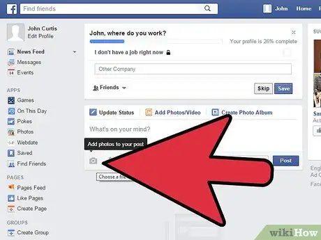 Uverejnite viac fotografií na Facebooku Krok 3