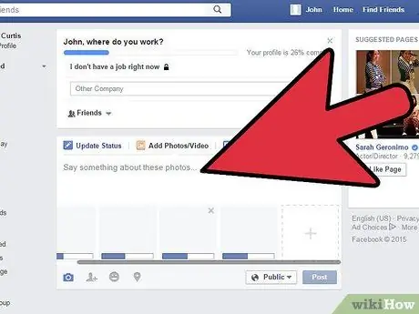 Facebook Adım 7'de Birden Fazla Fotoğraf Yayınlayın