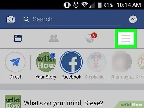 Eliminar una imagen de perfil en Facebook en Android Paso 2