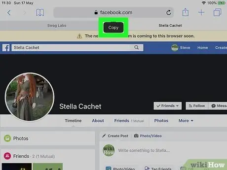 Gjeni një URL në Facebook në iPhone ose iPad Hapi 10