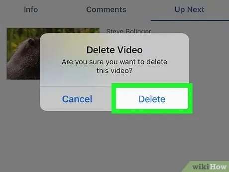 iPhone veya iPad Adım 10'da Facebook'taki Videoları Sil