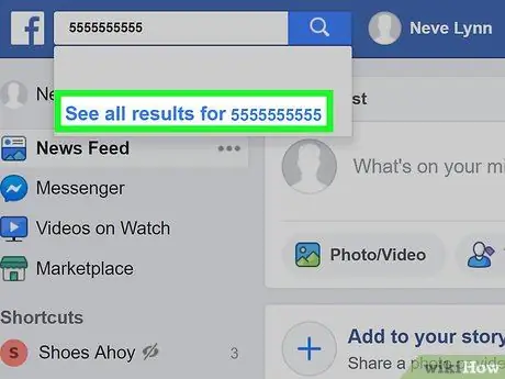 Search a Phone Number on Facebook Step 4