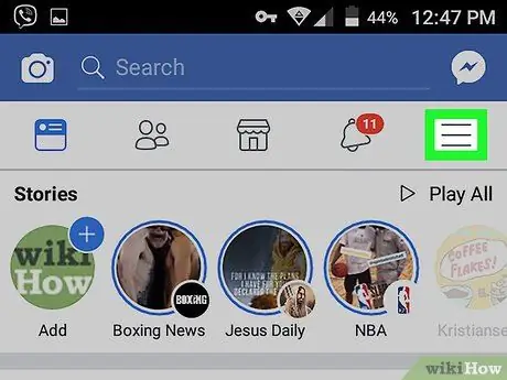 Utilitzeu els codis QR a Facebook a Android Pas 2