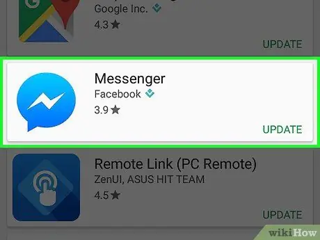 Frissítse a Facebook Messenger 11. lépését