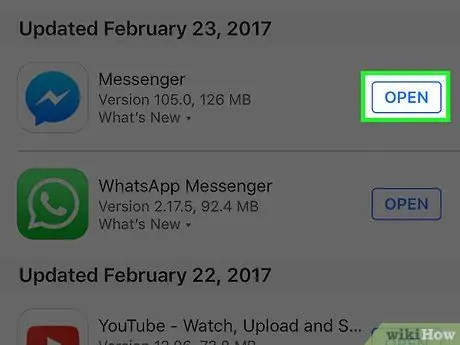 Обновите Facebook Messenger Шаг 5