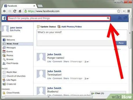 Maghanap para sa Mga Tao sa Facebook Hakbang 1