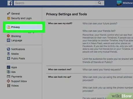 Gjør Facebook privat Trinn 24