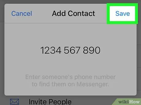 Afegir amics i contactes a Facebook Messenger Pas 11