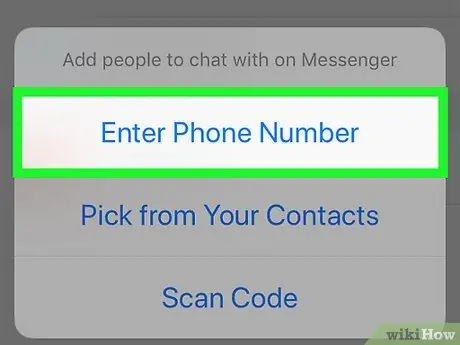 Adicionar amigos e contatos no Facebook Messenger Etapa 9