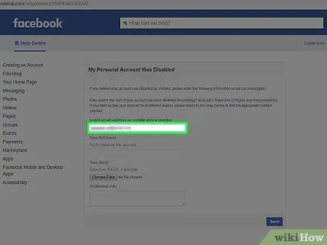 Aktifkan kembali Akun Facebook Anda Langkah 12