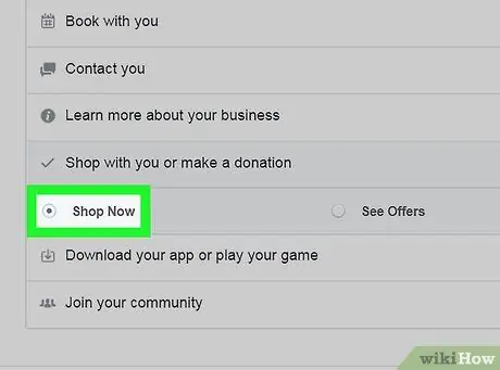 Add a Shop Now Button on Facebook on PC or Mac Step 6