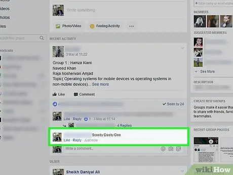 Facebook Adım 12'de Bir Gönderiyi Çarpın