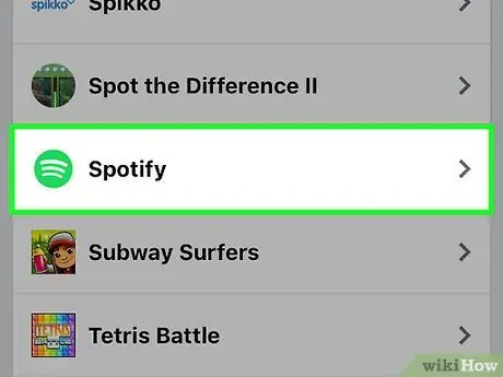 Poista Spotify Facebookista Vaihe 7