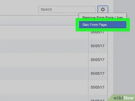 Забанить кого-либо на странице в Facebook Шаг 8