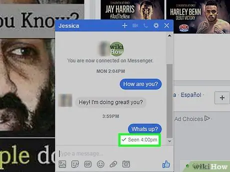 Esbrineu si es va llegir un missatge a Facebook Messenger Pas 8