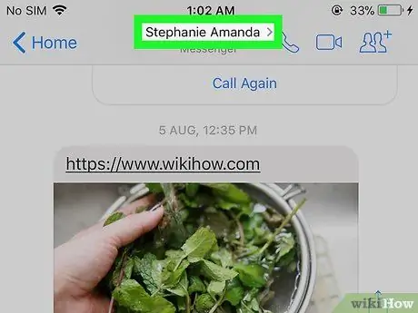 Zuia Mawasiliano katika Facebook Messenger kwenye iPhone au iPad Hatua ya 3
