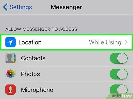 Envie sua localização no Facebook Messenger Etapa 12