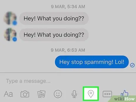 Trimiteți locația dvs. pe Facebook Messenger Pasul 3