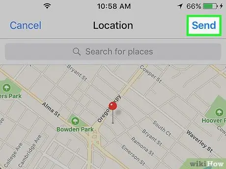 Send Your Location on Facebook Messenger Step 4