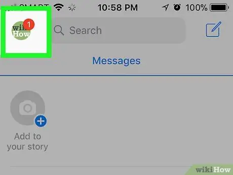 Leia um código QR no Facebook Messenger Etapa 2