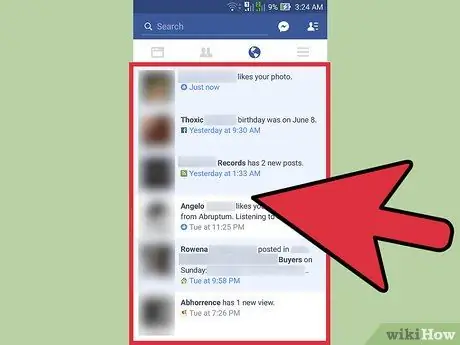 Bekijk uw Facebook-meldingen Stap 4