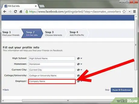 Bir Facebook Profili Oluşturun Adım 5