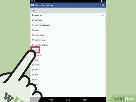 Hapus Suka di Facebook Langkah 12