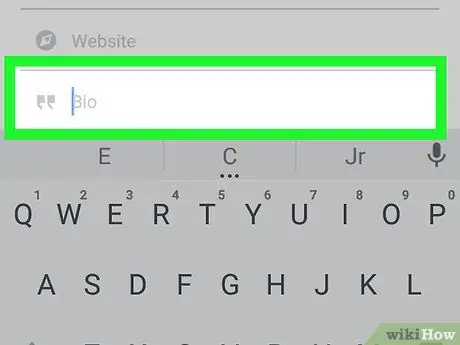 Escribe una biografía de Instagram Paso 4