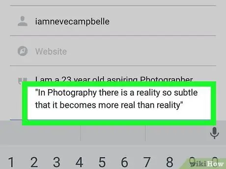 Sumulat ng isang Instagram Bio Hakbang 6