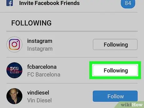 I-unfollow ang Lahat sa Instagram Hakbang 6