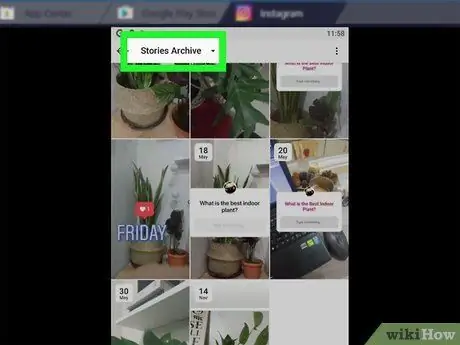 Vegeu Publicacions arxivades a Instagram a PC o Mac Pas 15