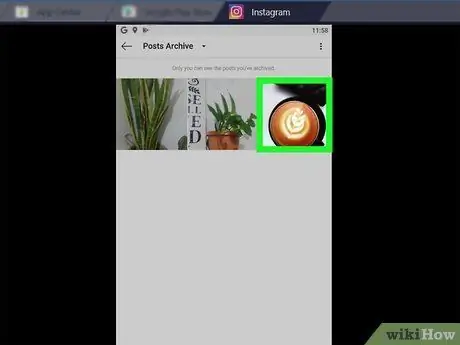 انظر المنشورات المؤرشفة على Instagram على الكمبيوتر الشخصي أو Mac الخطوة 17