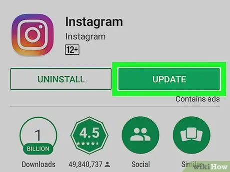 قم بتحديث Instagram الخطوة 5