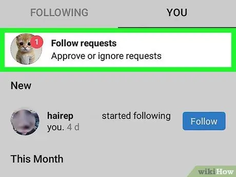 Aprubahan ang isang Humiling ng Sumusunod sa Instagram Hakbang 3