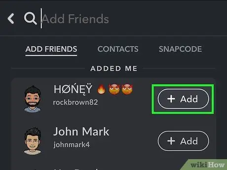 Tilføj venner på Snapchat Trin 29