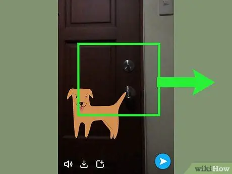 Prilepte nálepky na videá Snapchat, krok 8