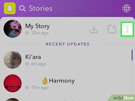 Katso kuka katsoi Snapchat -tarinasi Vaihe 3