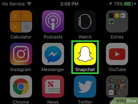 Nyalakan Flash di Snapchat Langkah 1