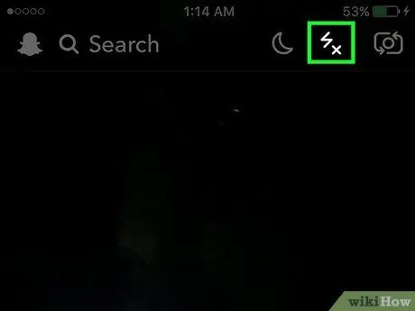 Snapchat Adım 2 -də Flashı yandırın