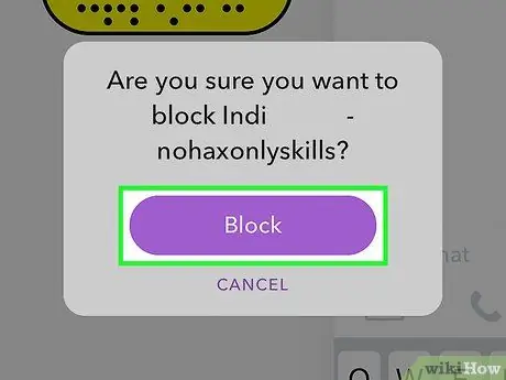 Bloker nogen på Snapchat Trin 14