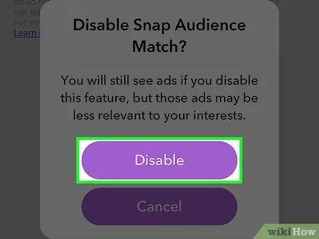 Stop geteikende advertensies op Snapchat Stap 7