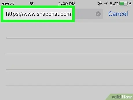 Report Someone on Snapchat Step 1