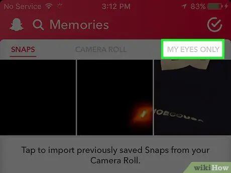 Keep Snapchat Memories Private Step 5