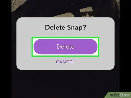 Delete a Snap on Snapchat Step 12